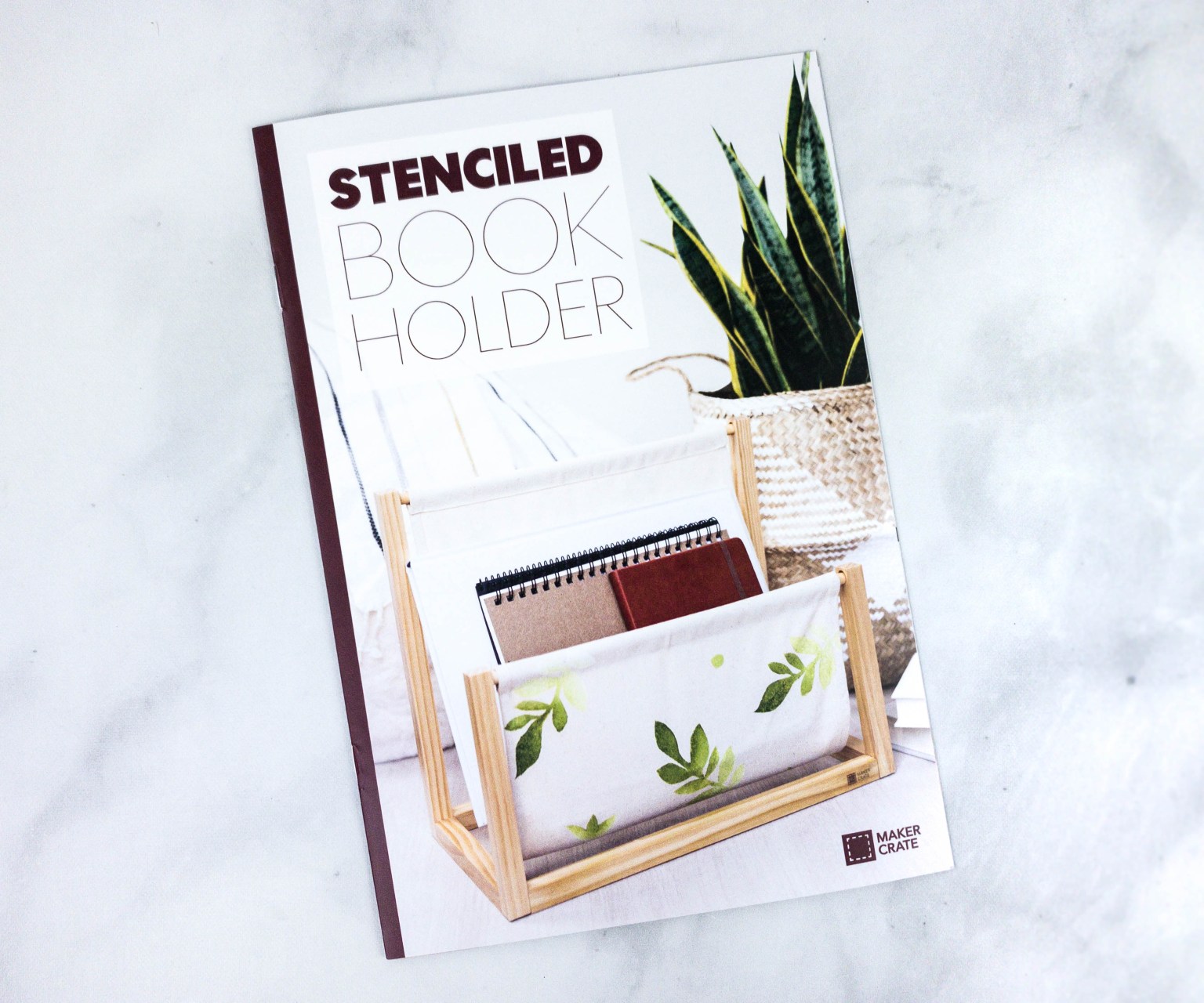 Maker Crate Review + Coupon STENCILED BOOK HOLDER Hello Subscription