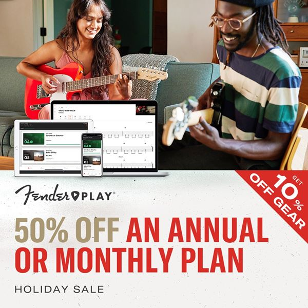 Fender Play Holiday Coupon Save 50 Off Your First Month Or Annual