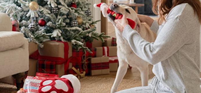 KONG Box Holiday Deal: FREE Paw Shaped Stocking and Santa Toy!