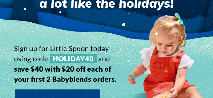 Little Spoon Holiday Coupon: Get Up To $40 Off!