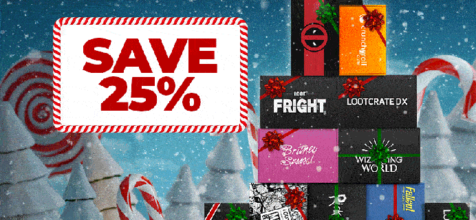 Loot Crate Holiday Deal: Get 25% Off On Nearly ALL Crates!