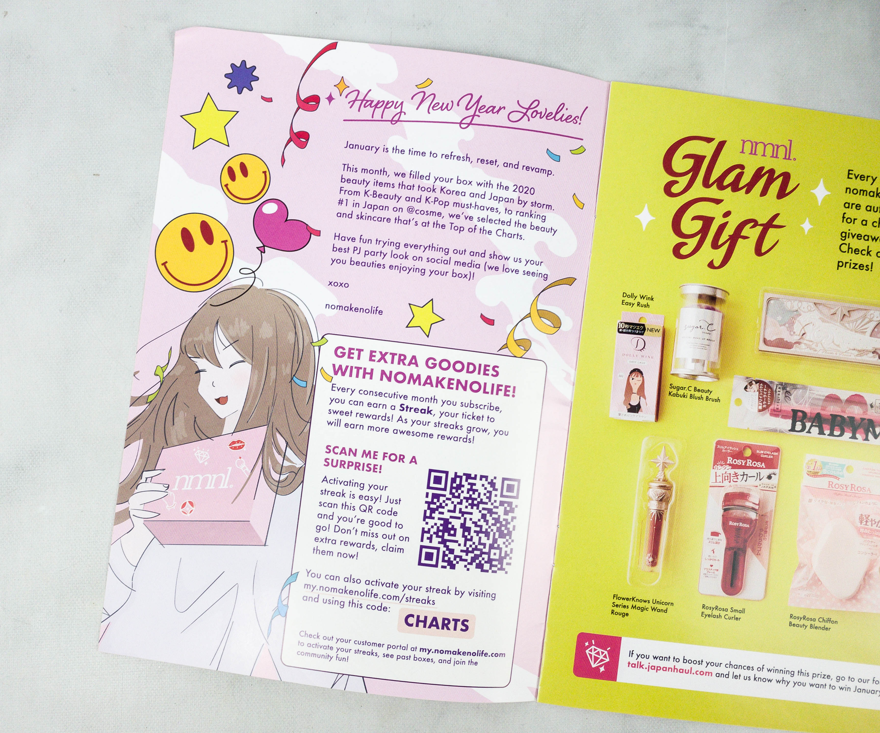 nmnl (nomakenolife) Review + Coupon January 2021 Hello Subscription