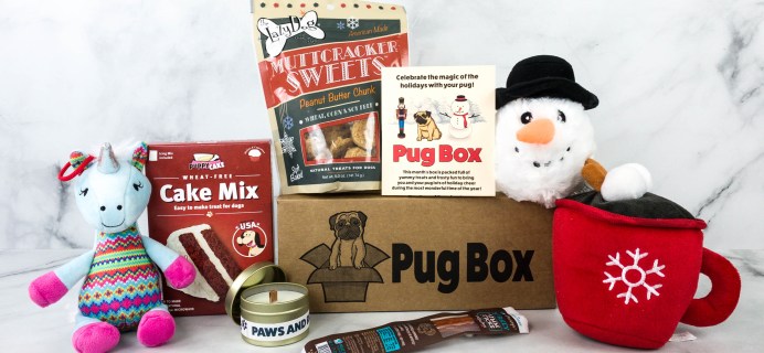 Pug Box December 2020 Subscription Box Review + Coupon