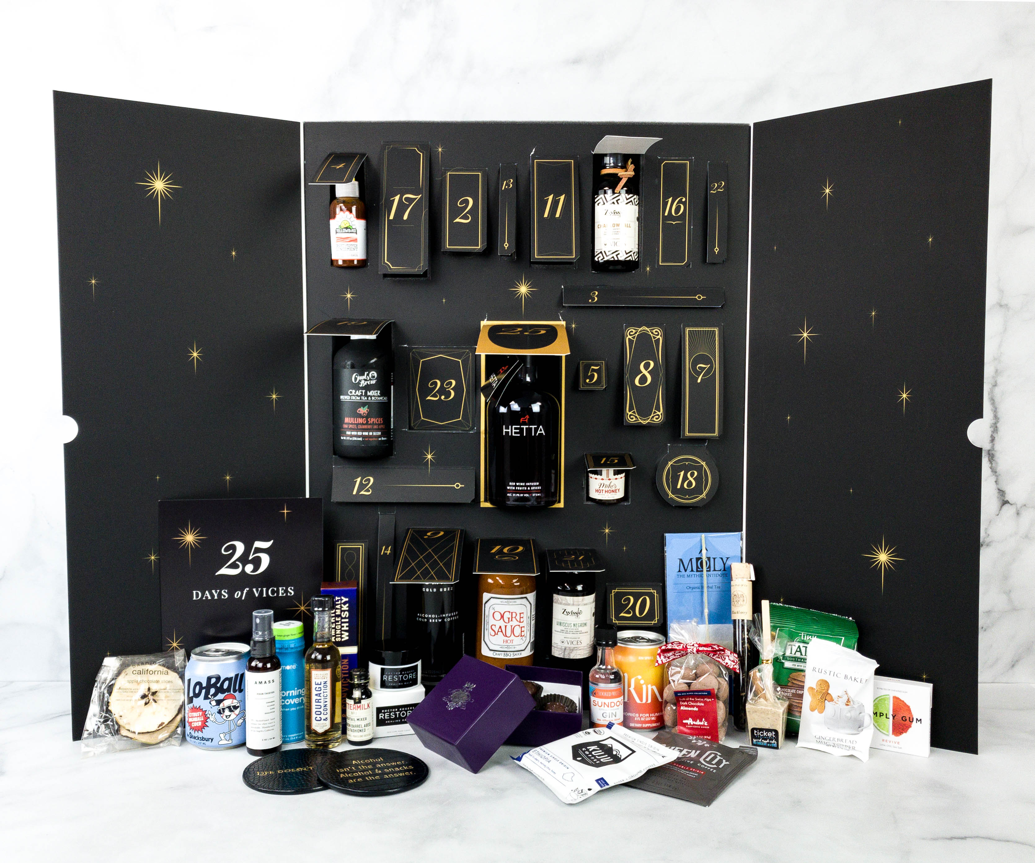 Vices Review + Coupon - Advent Calendar December 2020 - Hello Subscription