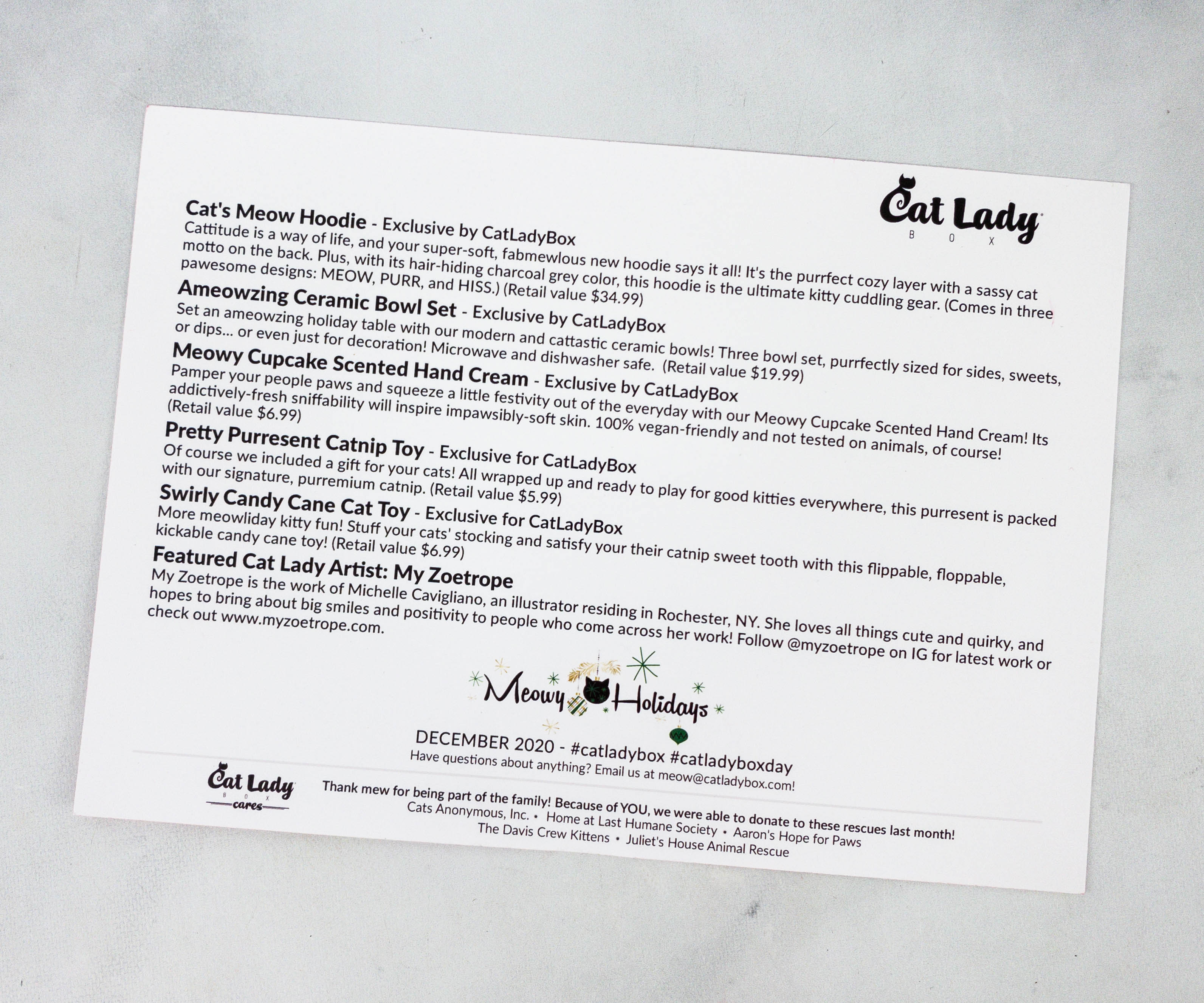 Cat Lady Box Hello Subscription Cat Lady Box Hello Subscription