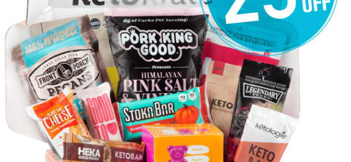 KetoKrate Coupon: Get 25% Off First Box of Keto Snacks!