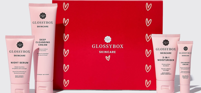 I heart GLOSSYBOX Skincare Valentine’s Day Gift Set Available Now!