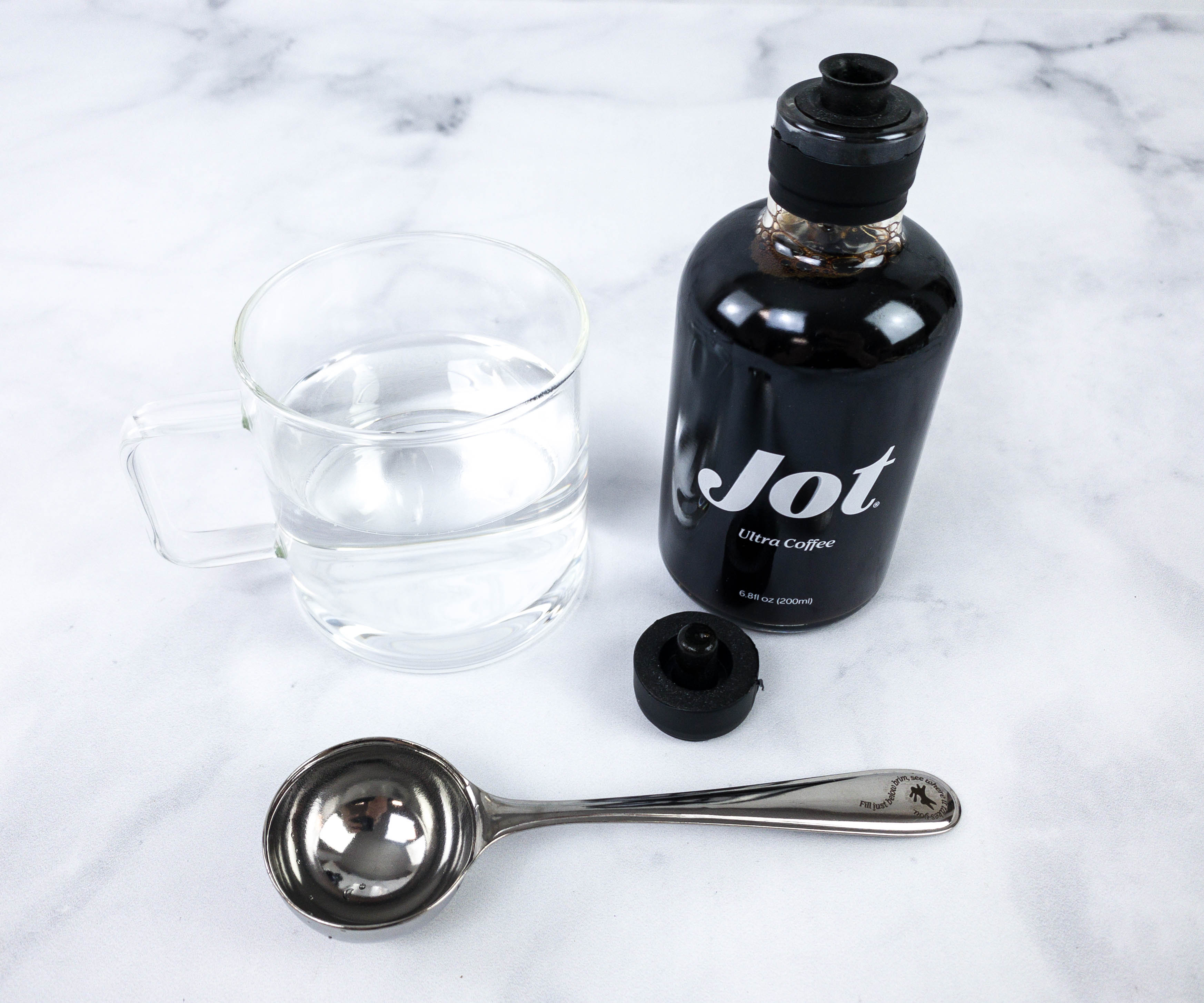 Jot Duo - Original + Dark. Coffee Concentrate. 150 mg of Caffeine. One Tbsp  Instantly Creates Iced or Hot Coffee. 14 Servings Per Bottle. 20x Liquid