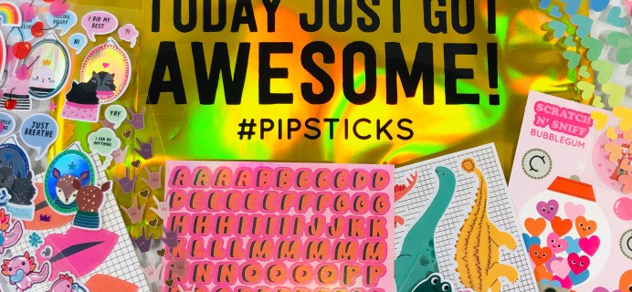 Pipsticks Kids Club Classic January 2021 Sticker Subscription Review + Coupon!