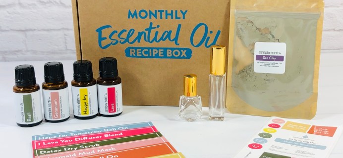 Simply Earth February 2021 Essential Oil Subscription Box Review + Coupon