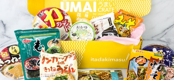 Umai Crate March 2021 Subscription Box Review + Coupon