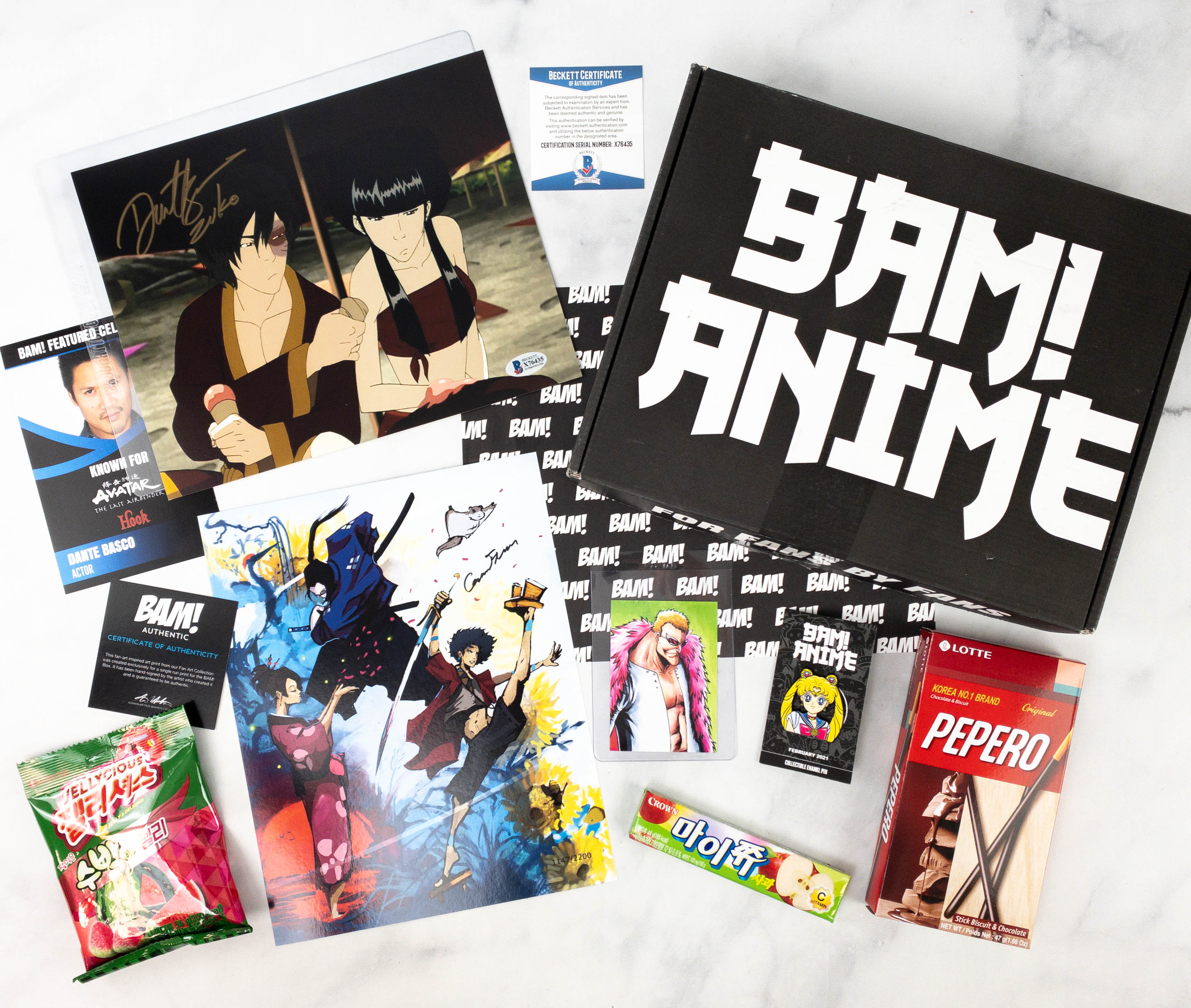 The BAM! Anime Box February 2021 Subscription Box Review - Hello  Subscription