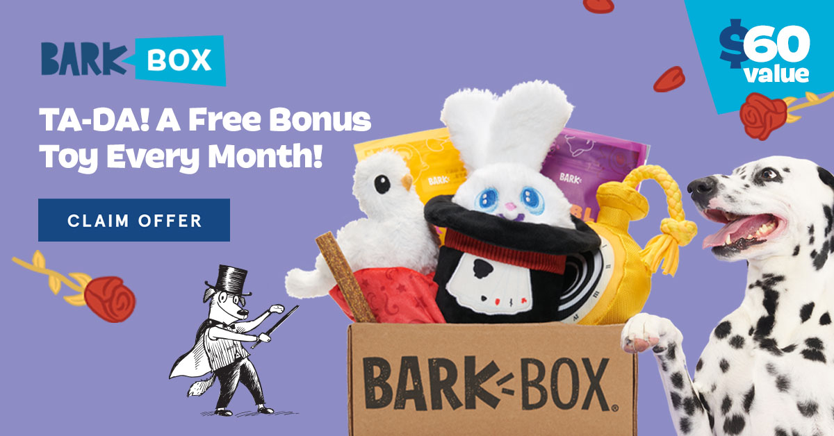 BarkBox Coupon: FREE Toy In EVERY Box + Magic Themed Box! - Hello ...