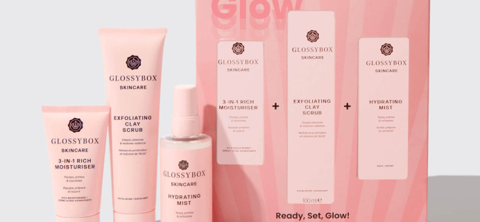 GLOSSYBOX Skincare Ready, Set, Glow Set Available Now!