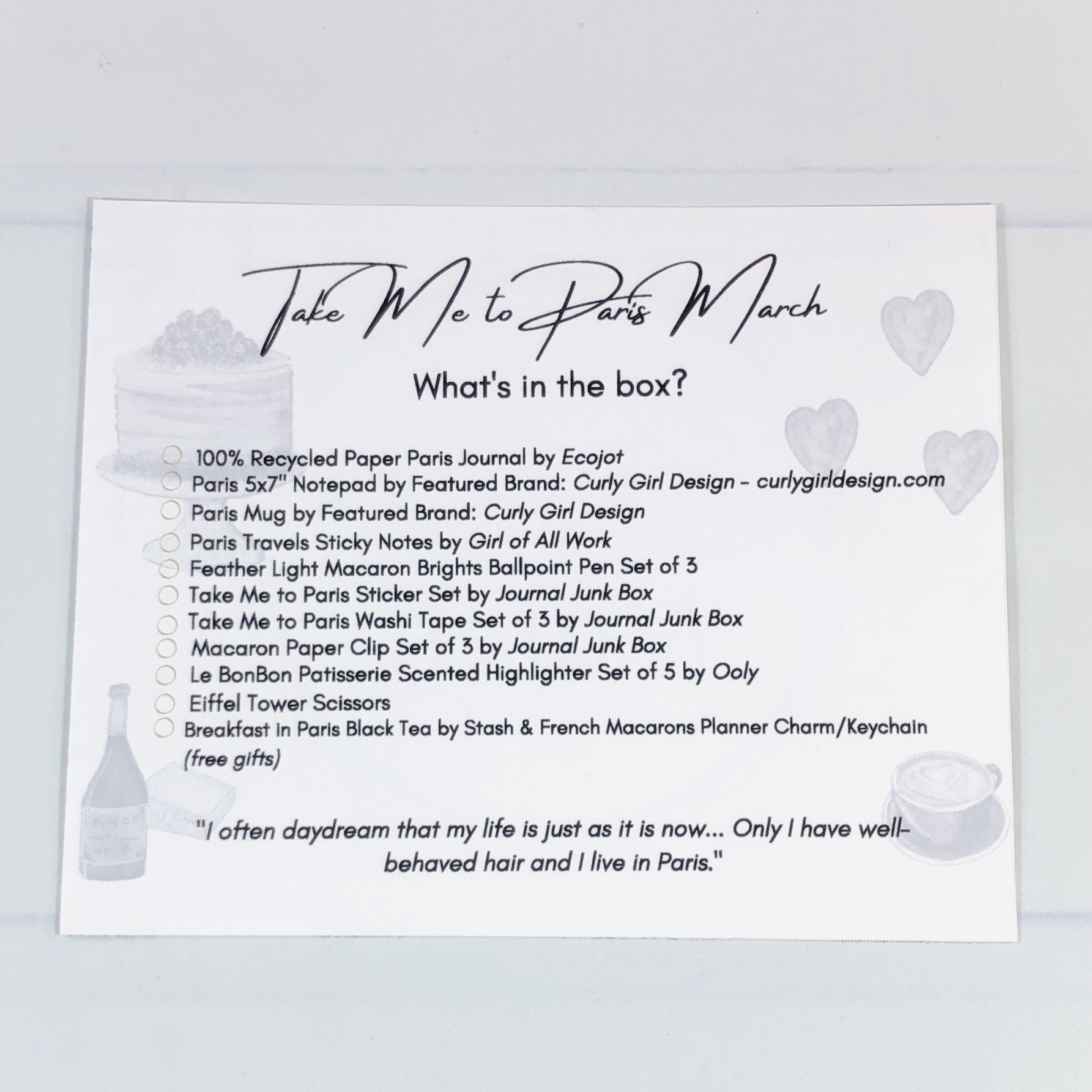 Journal Junk Box March 2021 Subscription Box Review - Hello