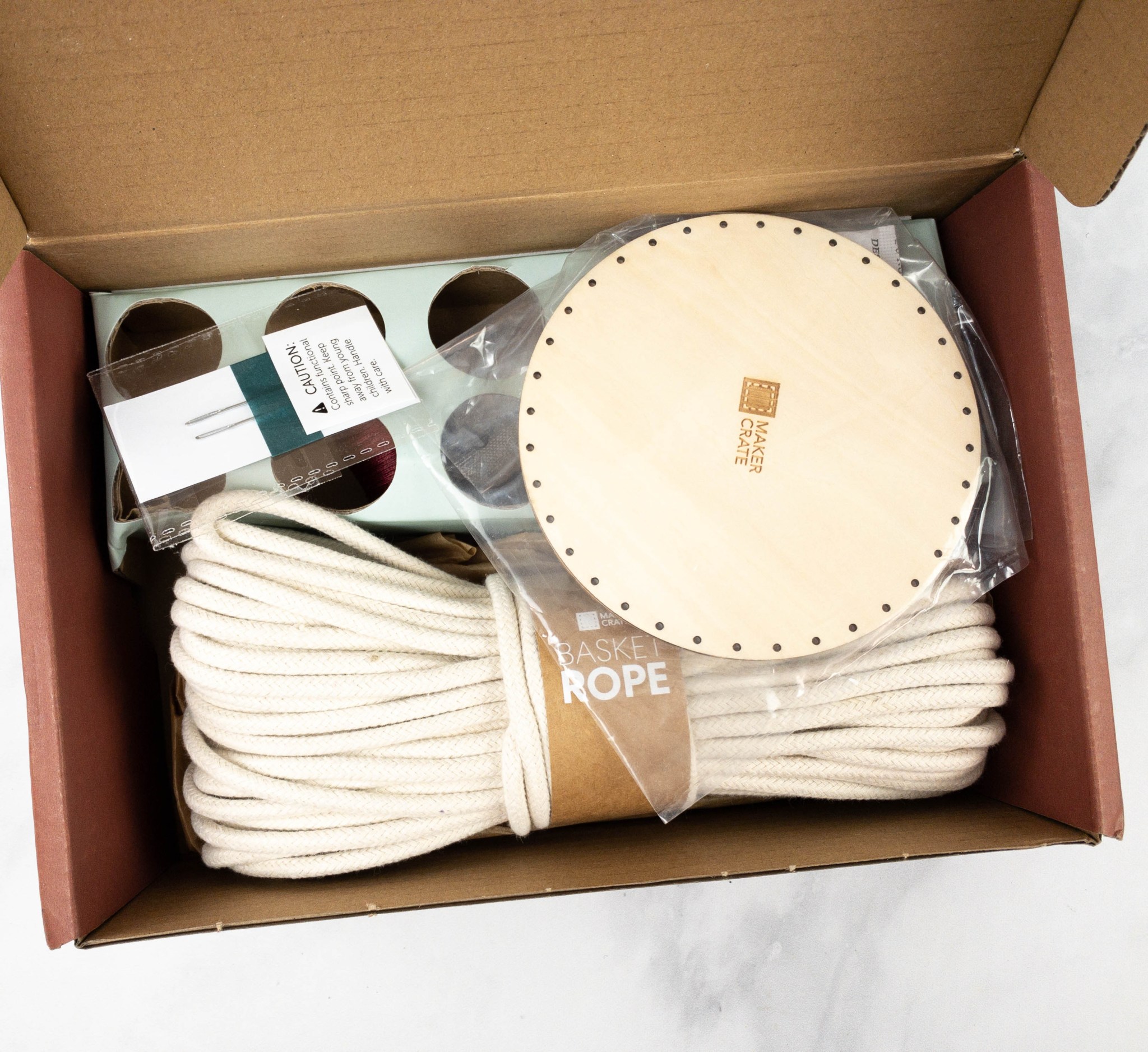 Maker Crate Review + Coupon ROPE COIL BASKETS Hello Subscription