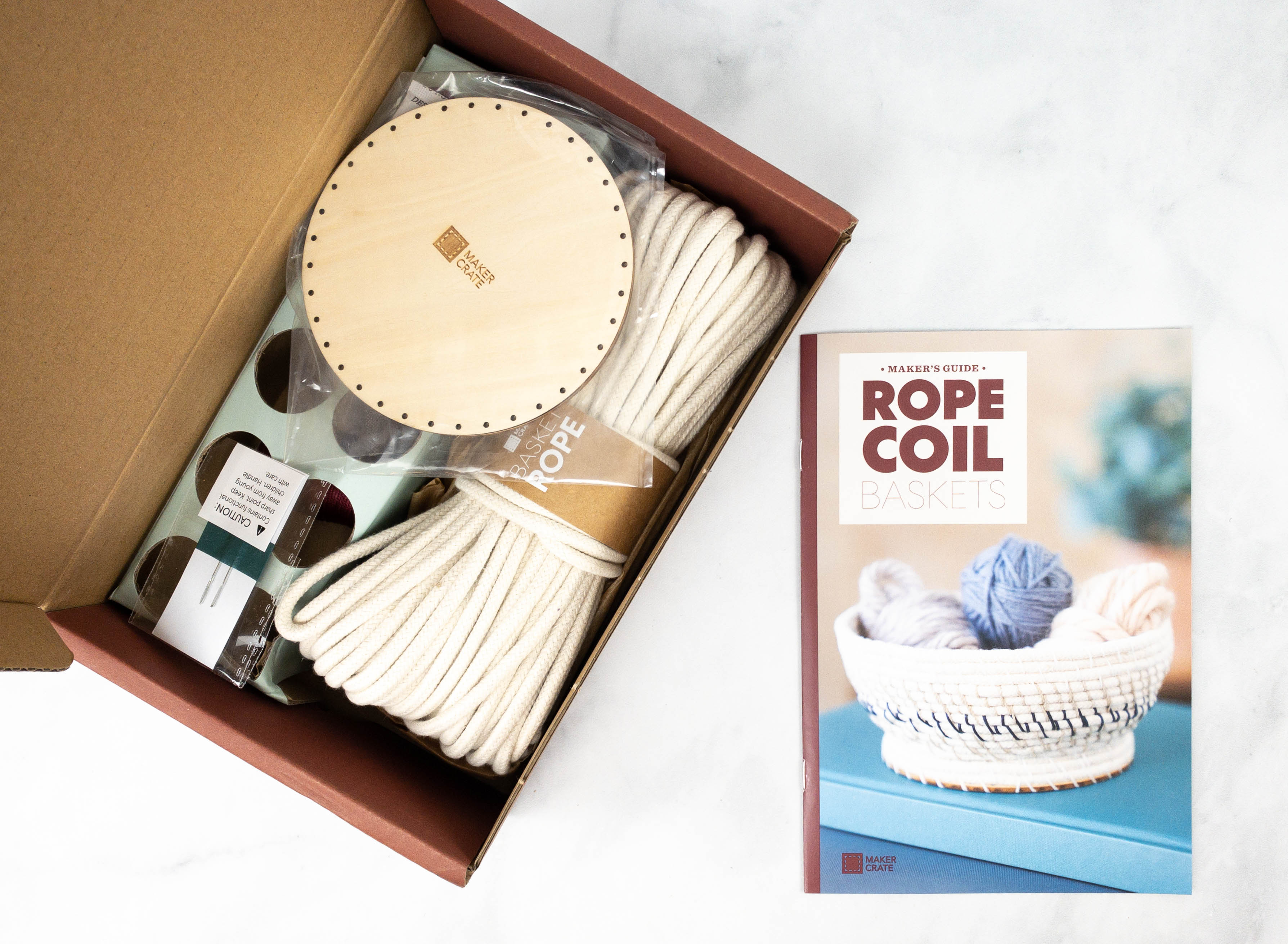 Kiwi Co Rope Coil Basket Craft Kit Maker Crate New In Open Box Ages 14+ 