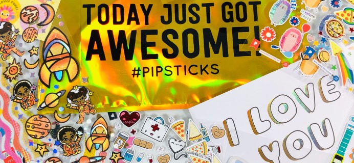 Pipsticks Kids Club Classic February 2021 Sticker Subscription Review + Coupon!