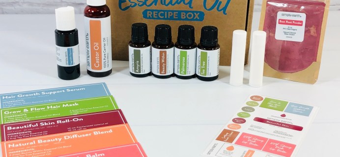 Simply Earth March 2021 Essential Oil Subscription Box Review + Coupon