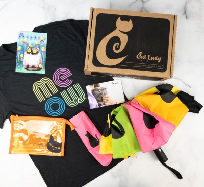 Cat Lady Box April 21 Subscription Box Review Neon Vibes Hello Subscription