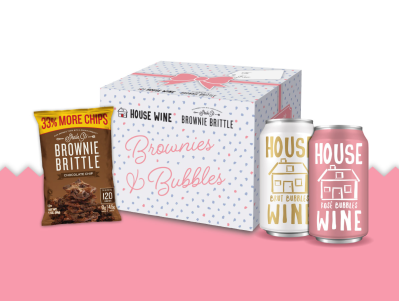 House Wine x Brownie Brittle Brownies & Bubbles Gift Box Available Now!