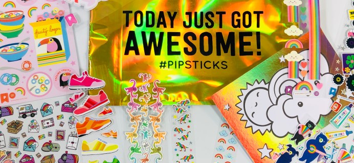 Pipsticks Kids Club Classic March 2021 Sticker Subscription Review + Coupon!