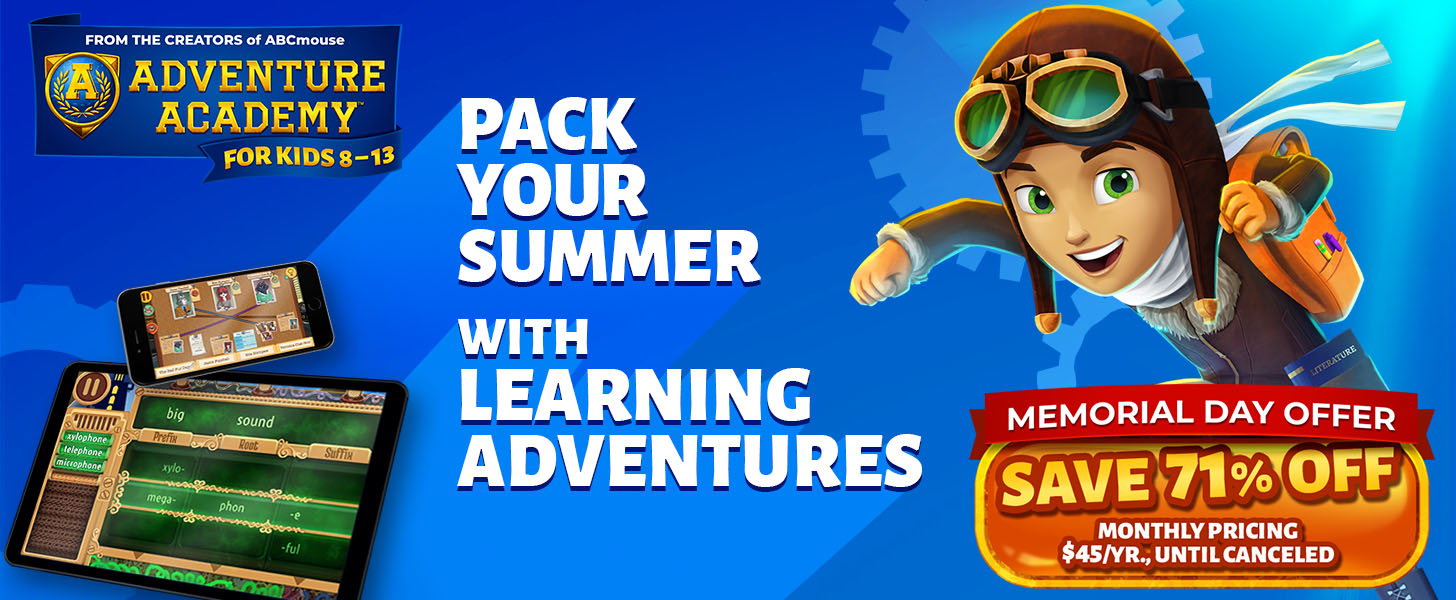 Adventure Academy Memorial Day Sale Get 1 Year of Adventure Academy