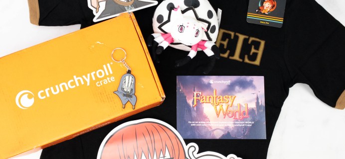 Crunchyroll Crate “FANTASY WORLD” February 2021 Subscription Box Review