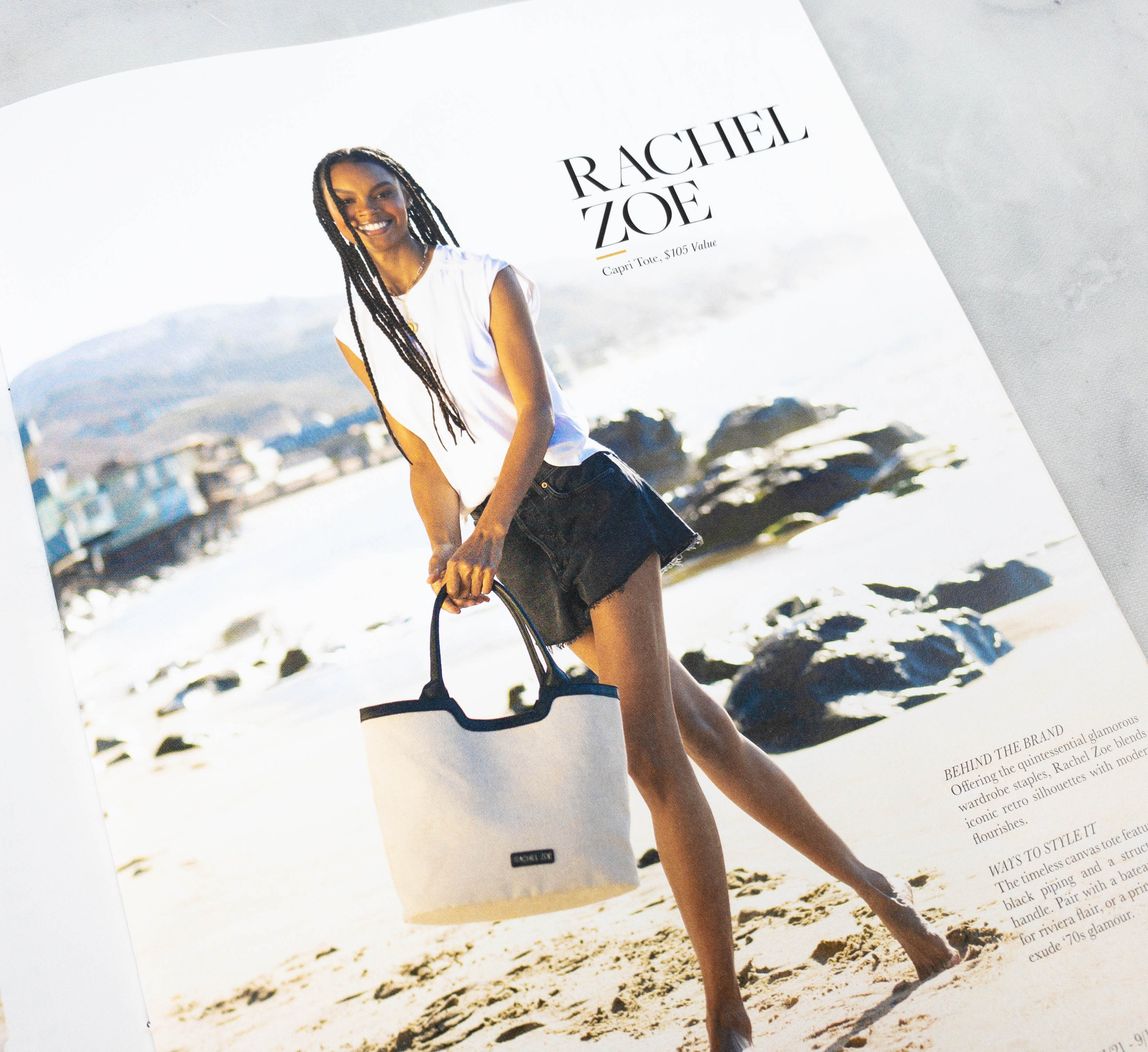 Rachel Zoe Canvas Capri Small Bag Purse Capri Tote Curateur Summer