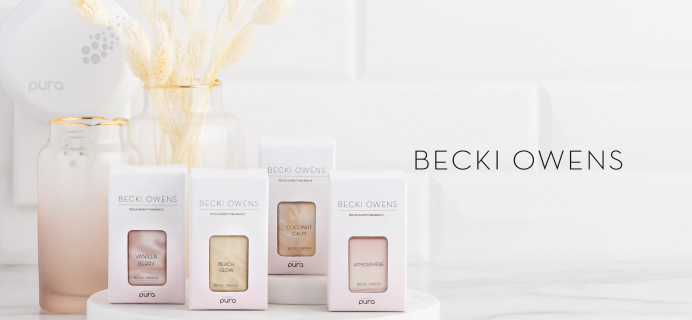 New Pura Becki Owens Fragrance: Atmosphere and Beach Glow!