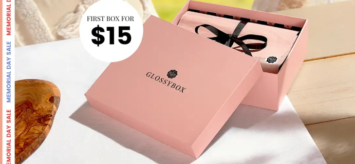 GLOSSYBOX Memorial Day Sale: First Box For $15!