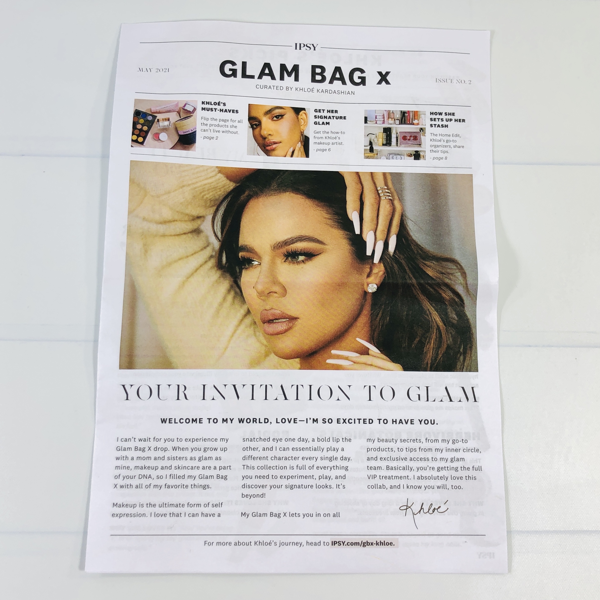 Outlet Ipsy Glam Bag x Khloe pr box