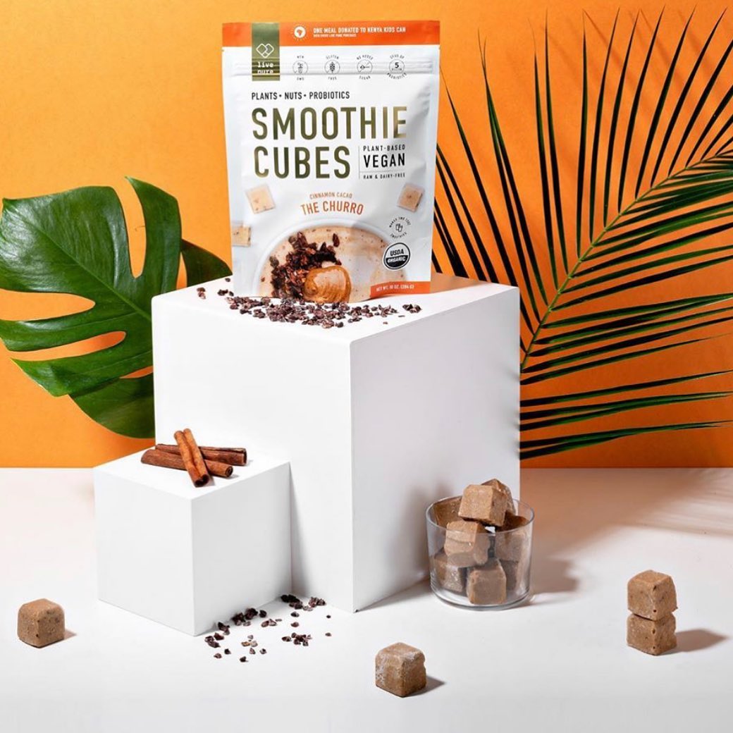 Live Pure Smoothie Cubes Chocolate Peanut Butter Protein