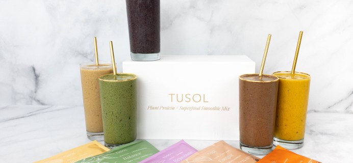 TUSOL Plant Protein + Superfood Smoothie Subscription Box Review + Coupon