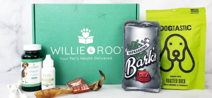 Willie & Roo Dog Subscription Box Review + Coupon – May 2021