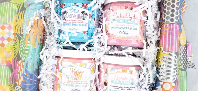 Bath Bevy Limited Edition Summer Scrubbin’ Whipped Soap Scrubs Set: Get Clean, Moisturized, and Tropical This Summer!