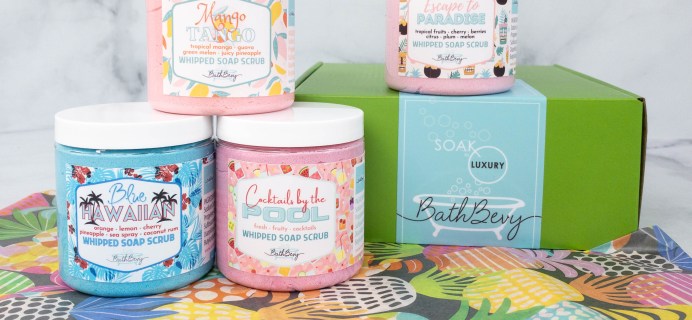 Bath Bevy Limited Edition Summer Scrubbin’ Whipped Soap Scrubs Set Review + Coupon