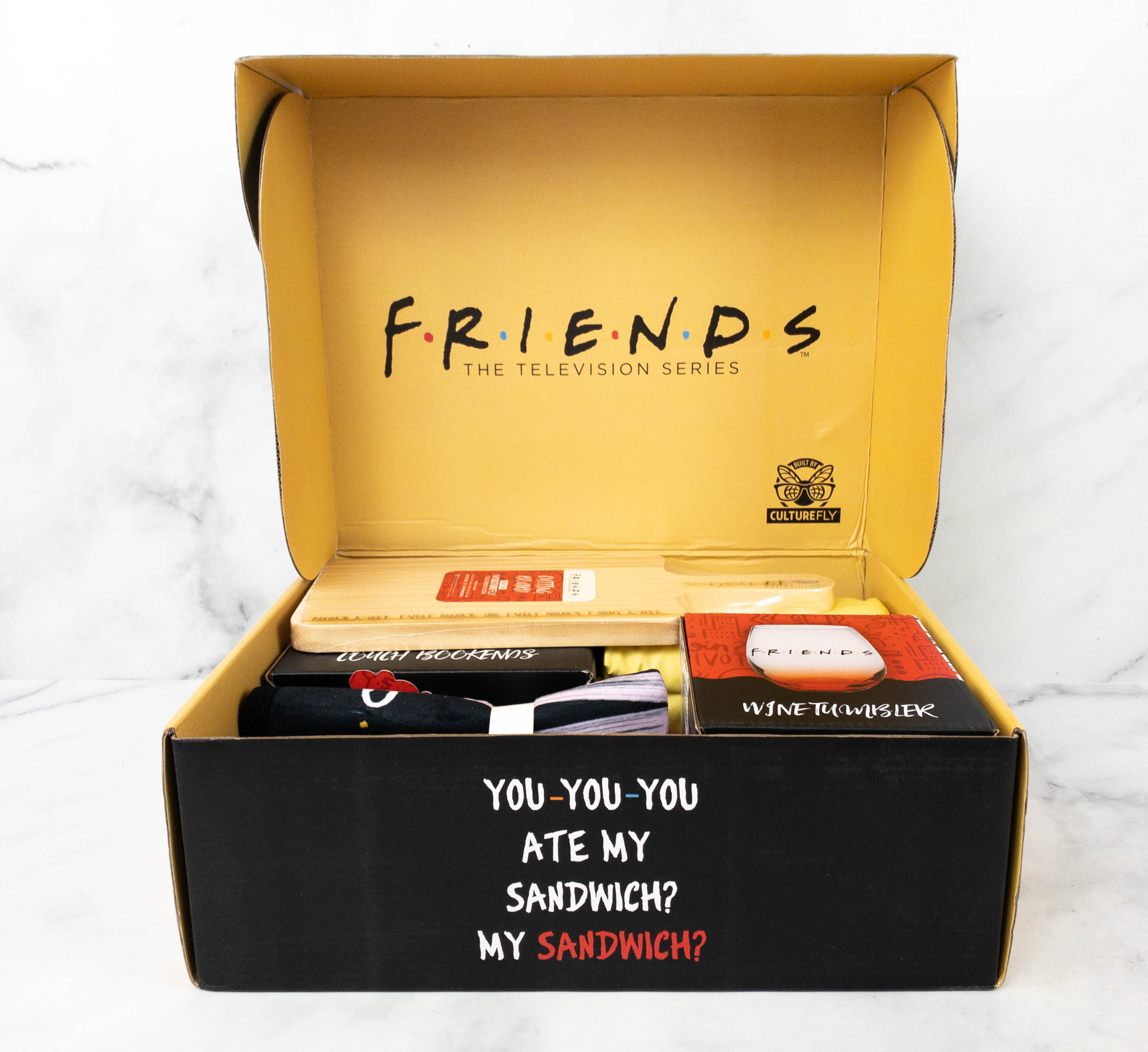 Incredible Friends Themed Subscription Box - March 2018  Friends  merchandise, Friends tv show gifts, Friends tv quotes