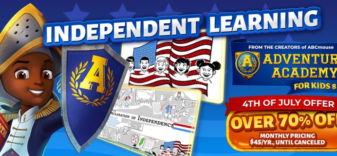 Adventure Academy Fourth of July Sale:  Get 1 Year of Adventure Academy for $45 – 70% Off!