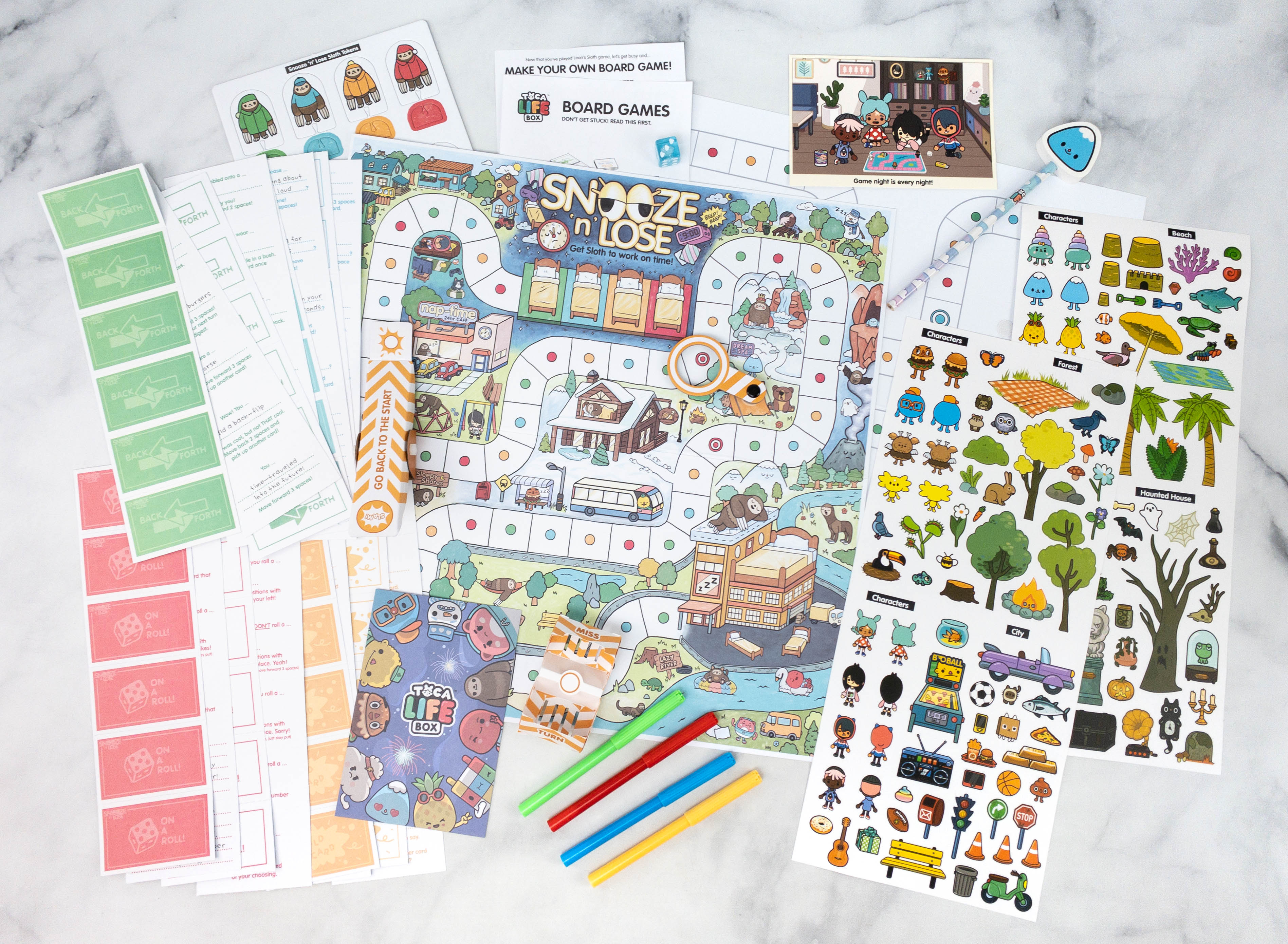  TOCA LIFE Board Games, DIY Activity Kit Mystery Box with  Exclusive Collectible, Kids Toys & Games for Ages 6 and up : Toys & Games