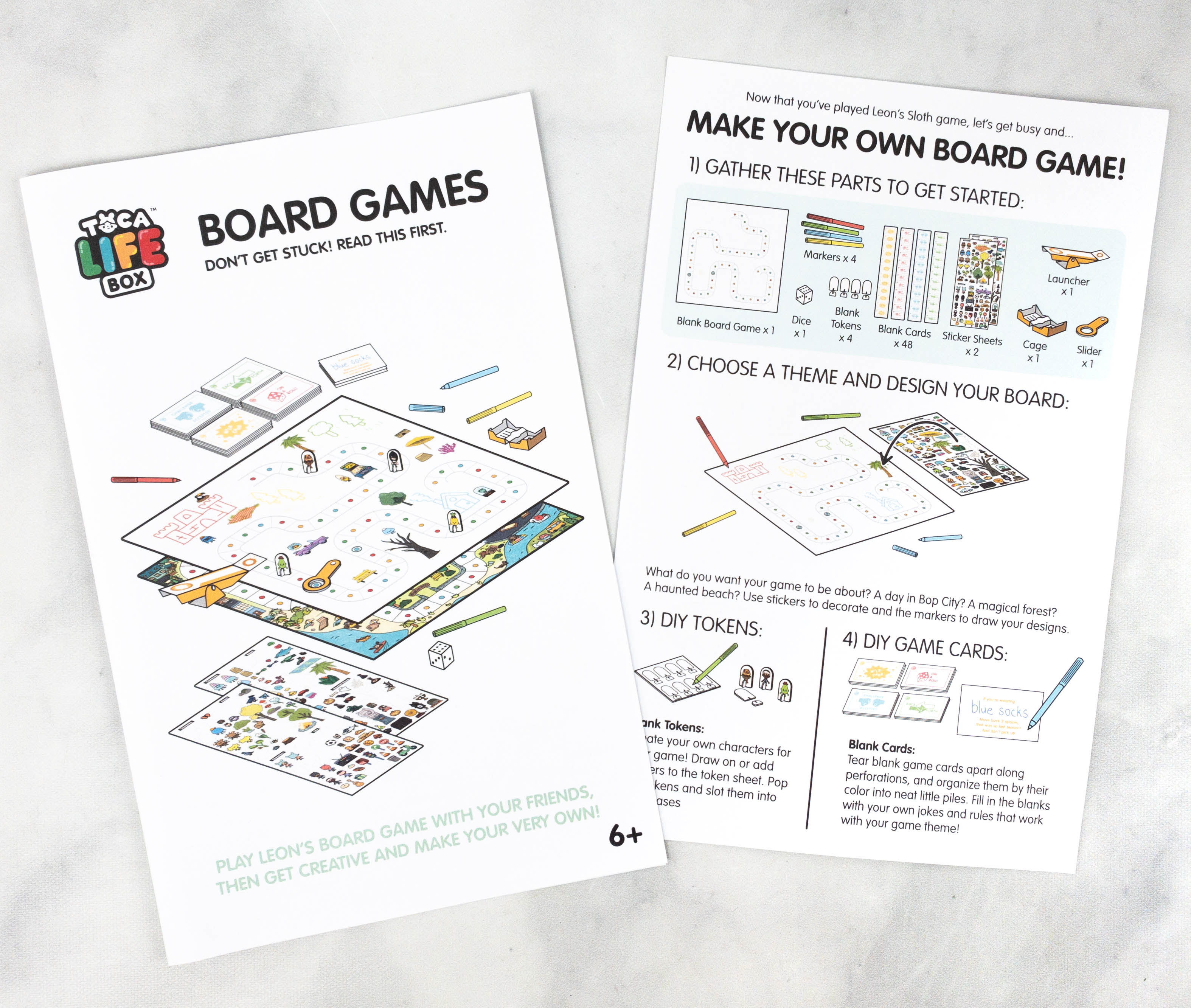  TOCA LIFE Board Games, DIY Activity Kit Mystery Box