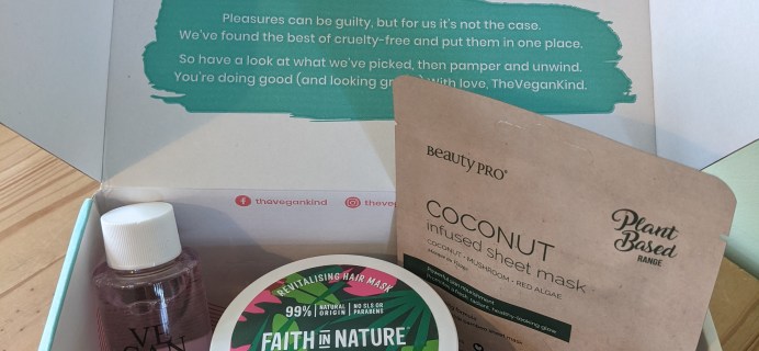 The Vegan Kind Subscription Beauty Box Review + Coupon – Box #33 April and May 2021