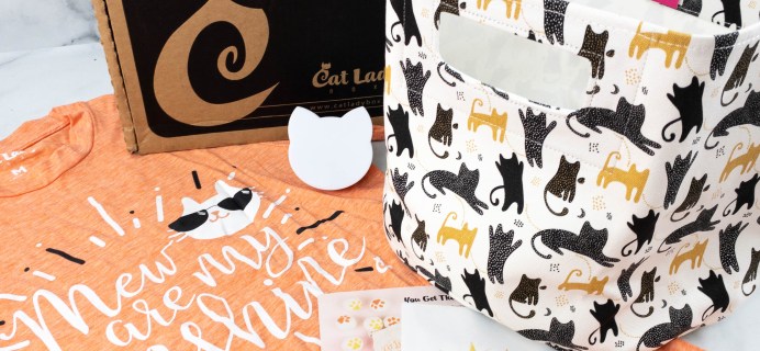Cat Lady Box July 2021 Subscription Box Review – MEW ARE MY SUNSHINE BOX!