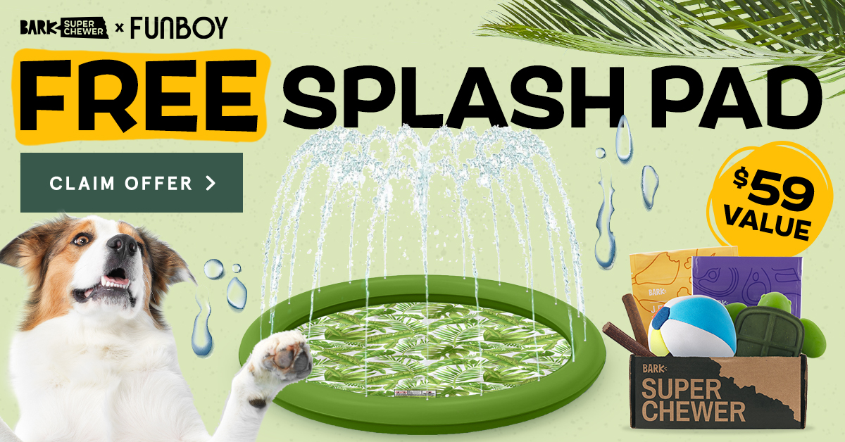 BarkBox & Super Chewer Deal FREE FUNBOY Splash Pad With First Box of