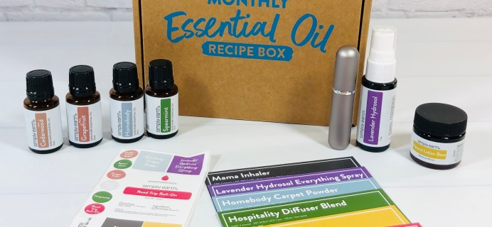 Simply Earth July 2021 Essential Oil Subscription Box Review + Coupon