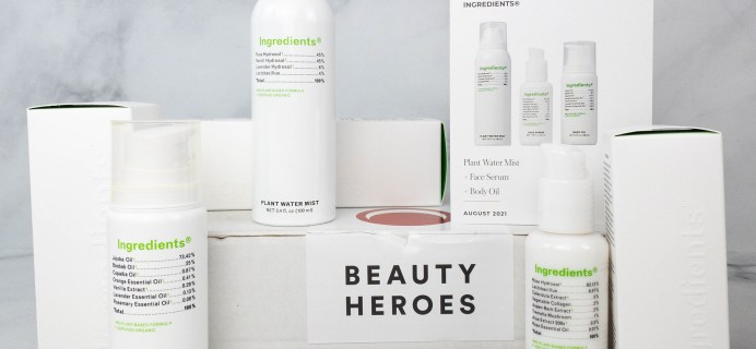 Beauty Heroes August 2021 Review: INGREDIENTS®