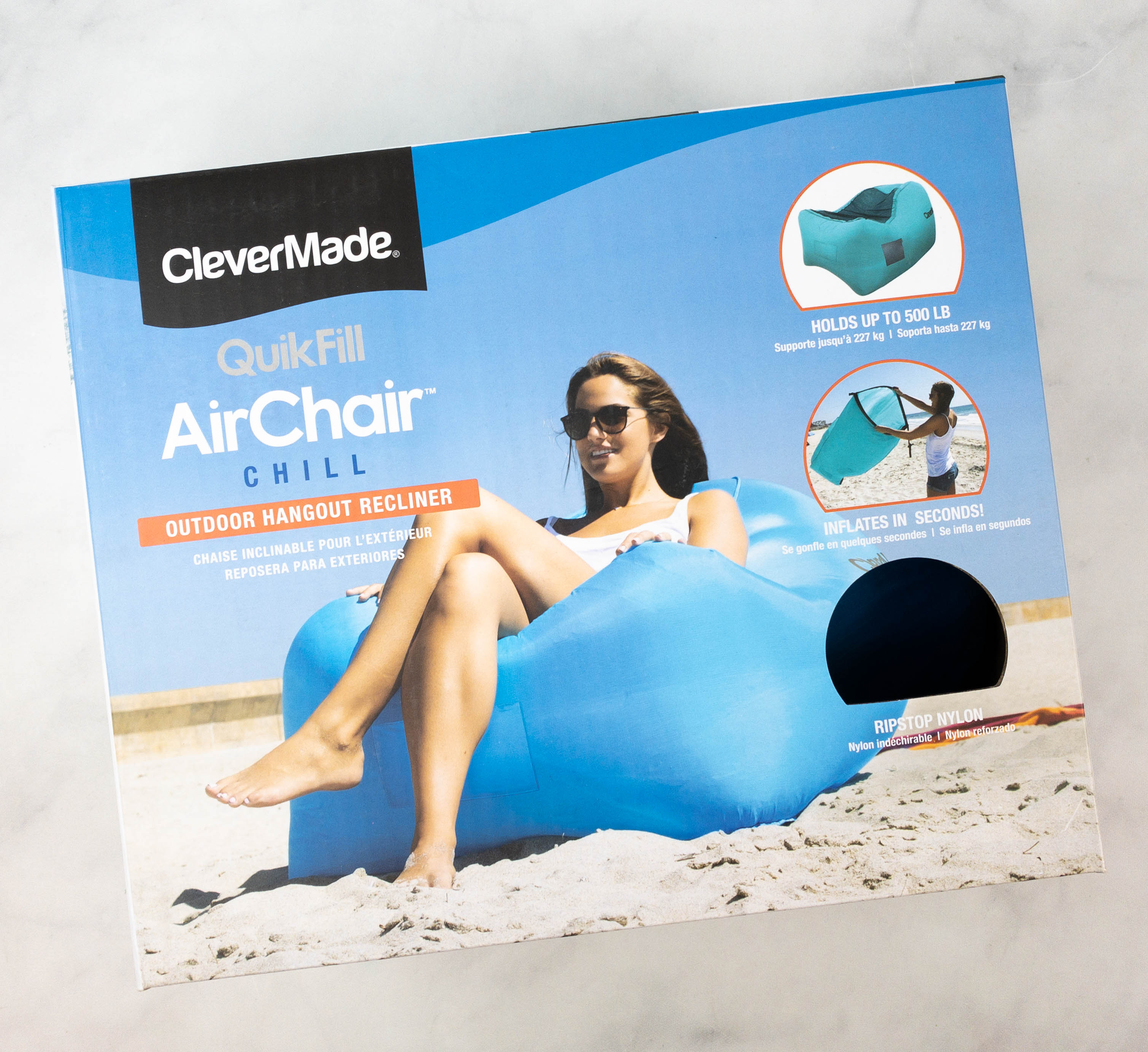 Clevermade quikfill best sale air chair