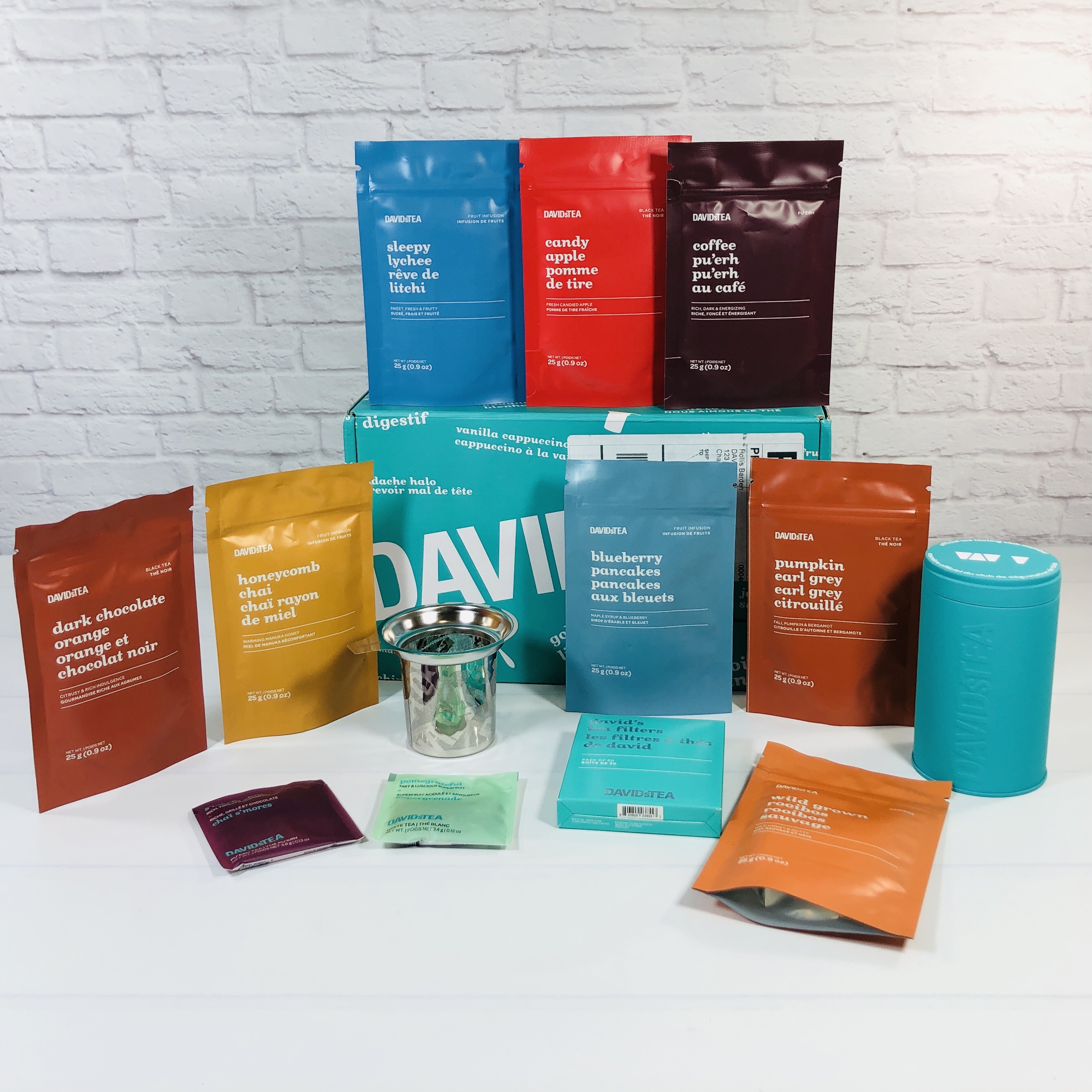 Davids Tea Teal Box and Paper Bag New Collectible | eBay
