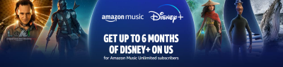 Amazon Music Black Friday: Up To 6 Months FREE Disney+ Subscription!