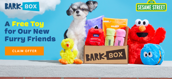 BarkBox Deal: FREE Sesame Street Toy With First Box!